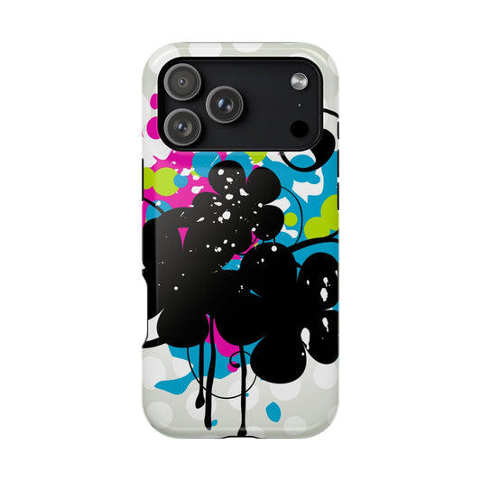 Electric Bloom MagSafe Tough iPhone Case