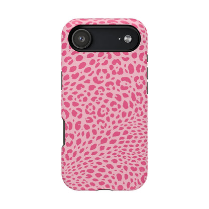 Light Pink Leopard MagSafe Tough iPhone Case