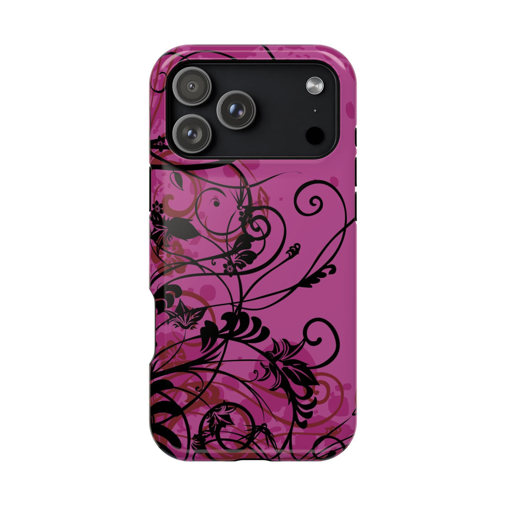 Midnight Petals Tough iPhone Case