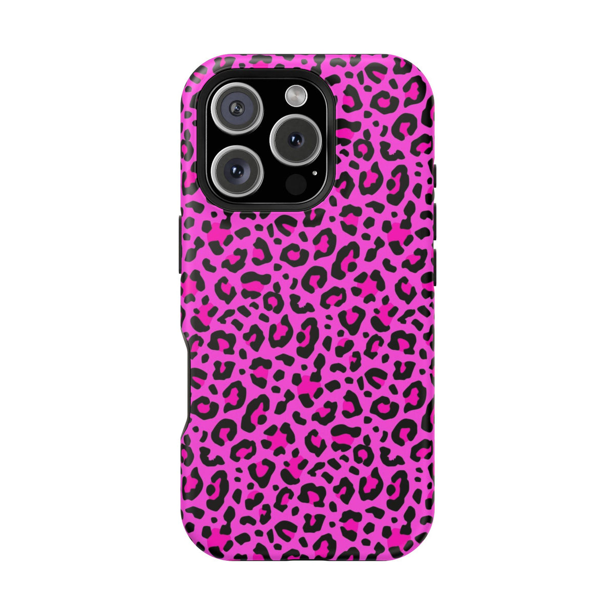 Pink Leopard MagSafe Tough iPhone Case