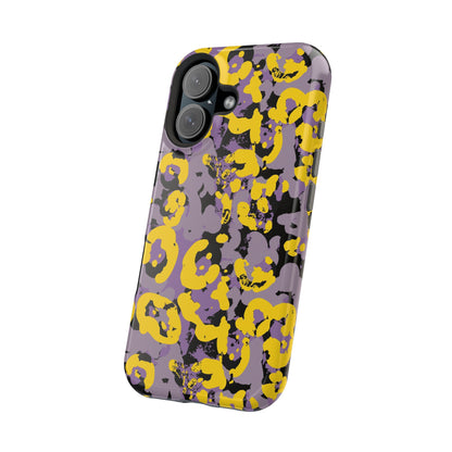 Yellow Leopard MagSafe Tough iPhone Case