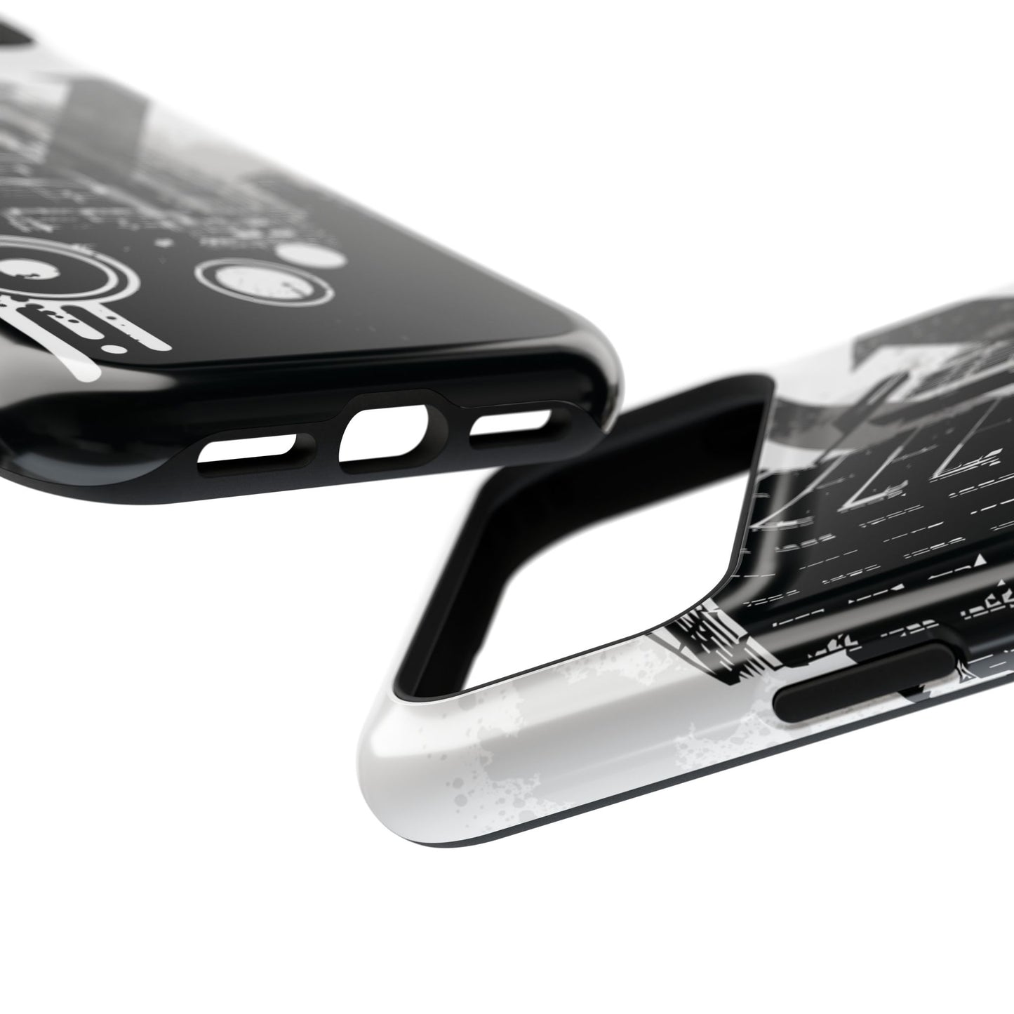 Monochrome City Tough iPhone Case
