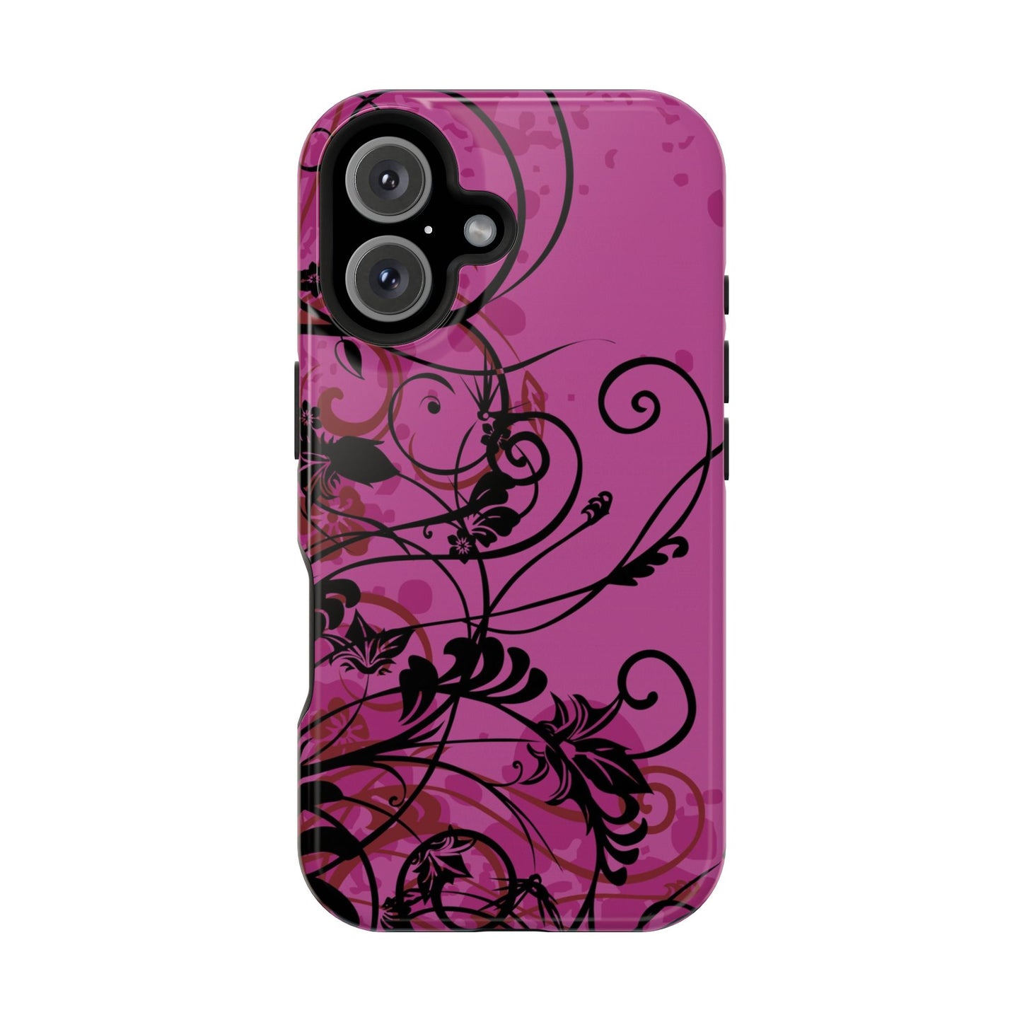 Midnight Petals Tough iPhone Case