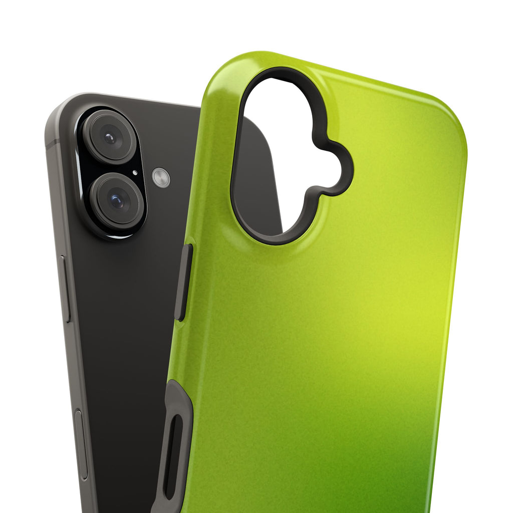 Lime Glow Tough iPhone Case
