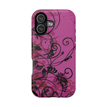 Midnight Petals Tough iPhone Case