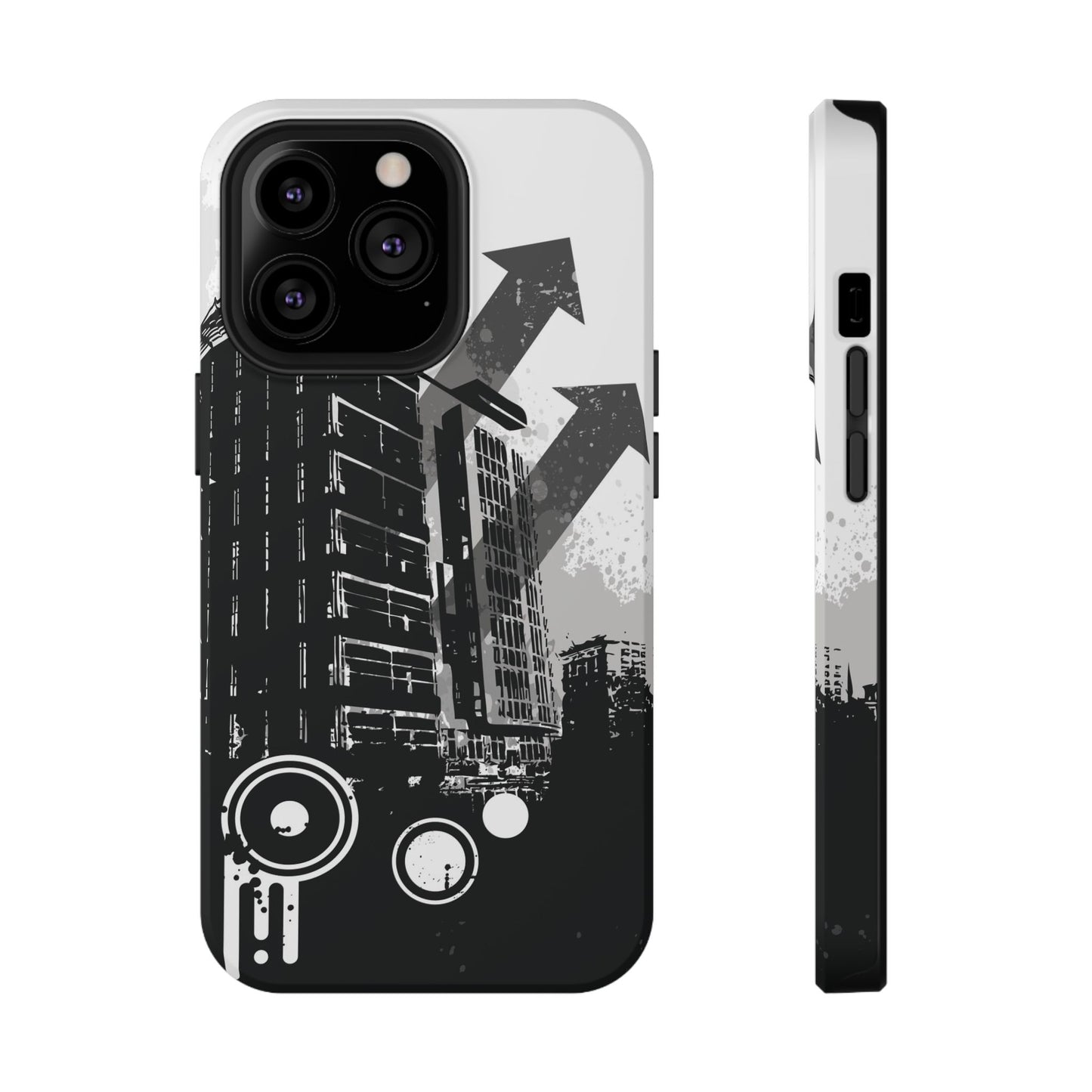 Monochrome City Tough iPhone Case