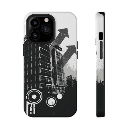 Monochrome City Tough iPhone Case