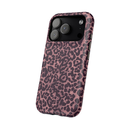Purple Leopard MagSafe Tough iPhone Case