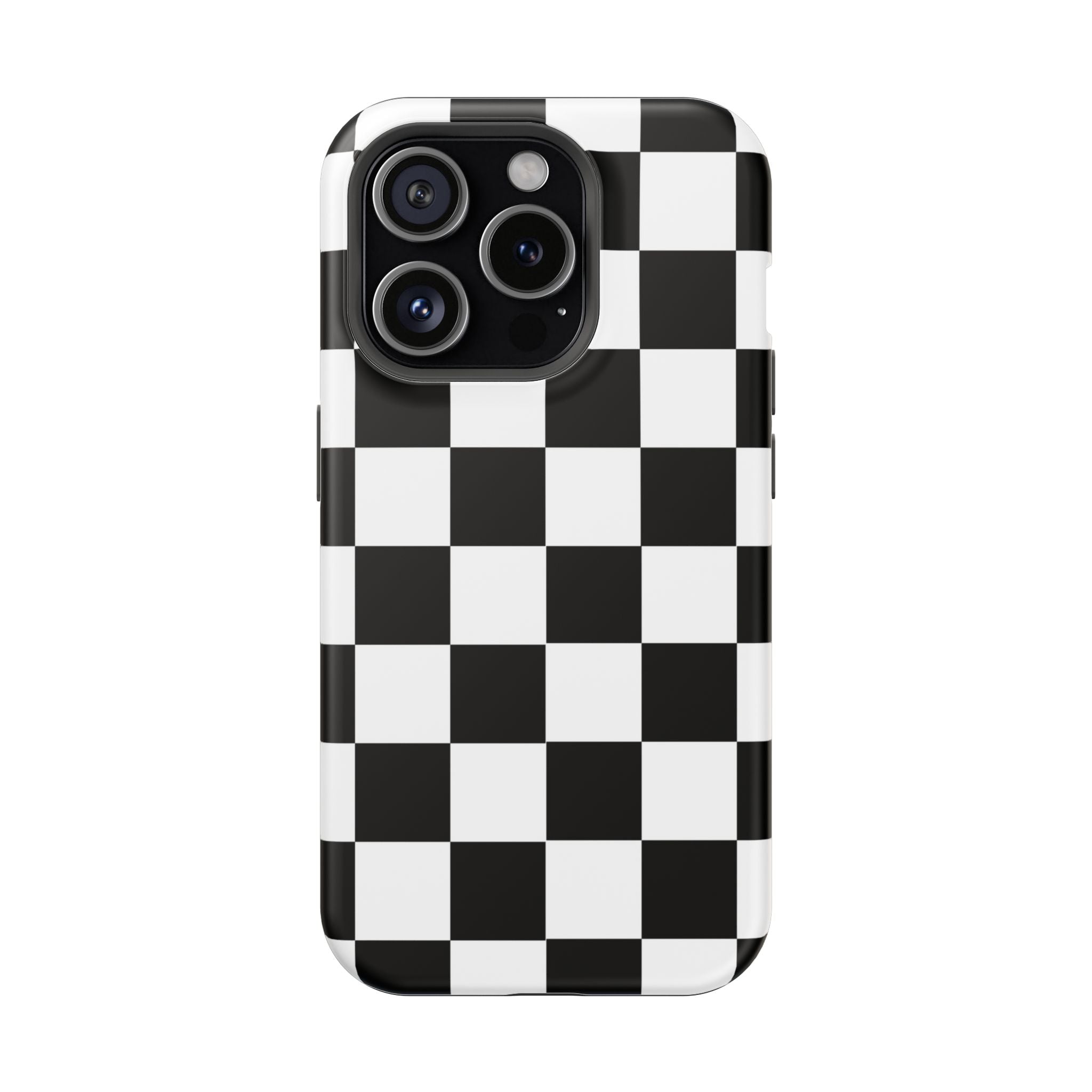 Black Grid Tough iPhone Case
