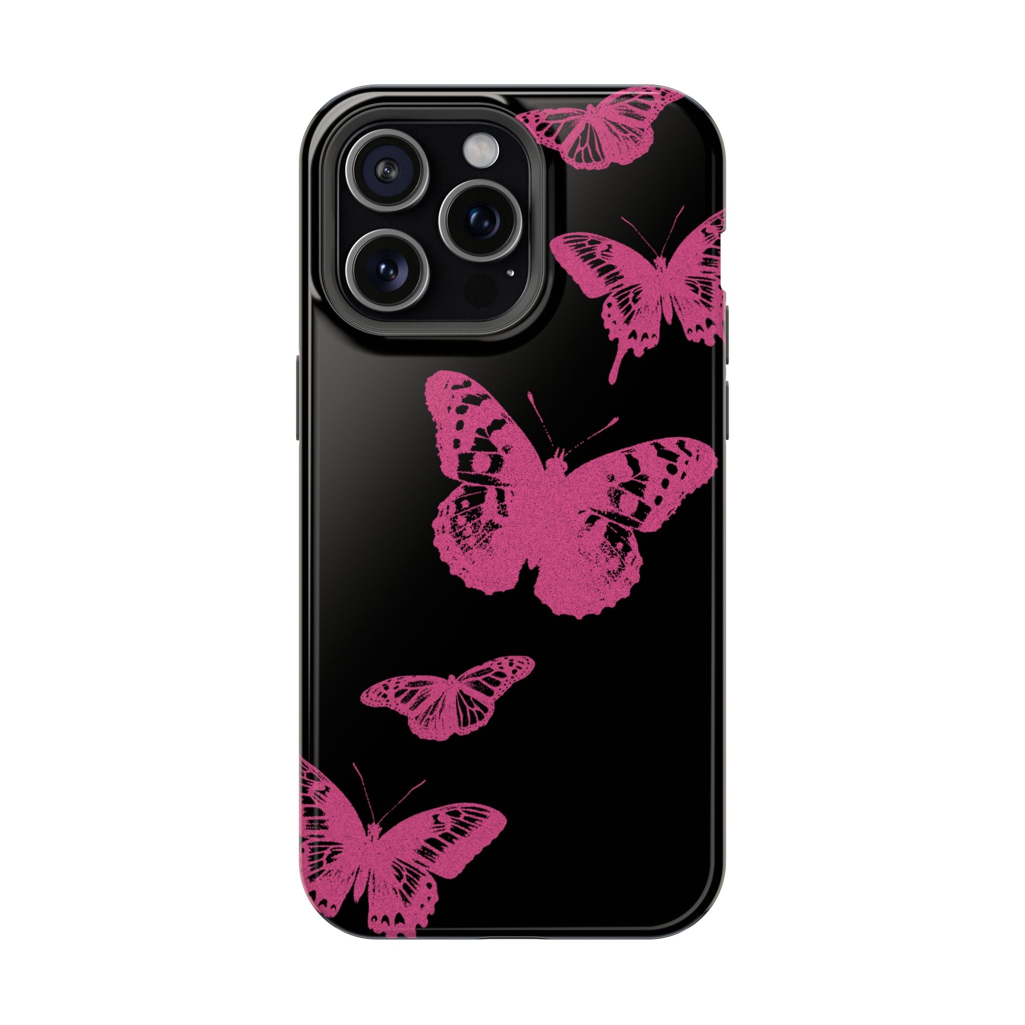 Pink Butterflies Tough iPhone Case