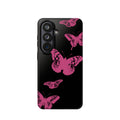 Pink Butterflies Tough Samsung Case