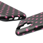 Pink Stars Tough iPhone Case