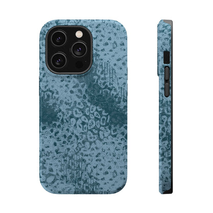 Blue Leopard MagSafe Tough iPhone Case