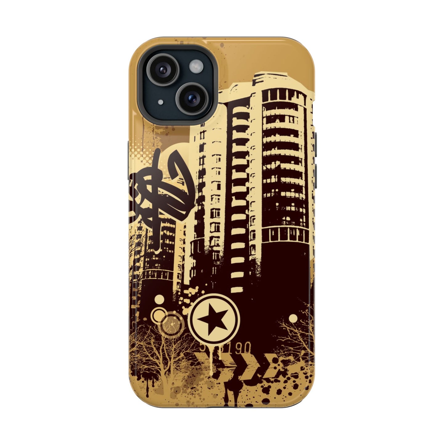 Brown City Tough iPhone Case