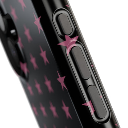 Burgundy Stars MagSafe Tough iPhone Case