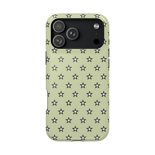Green Stardust MagSafe Tough iPhone Case