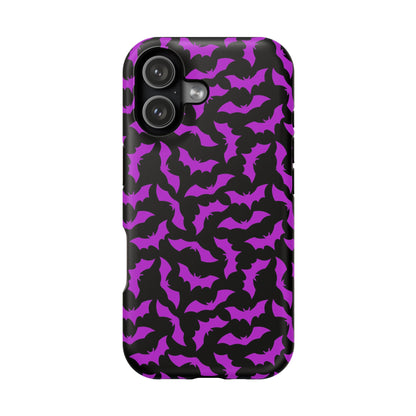 Purple Bats MagSafe Tough iPhone Case