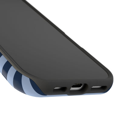 Blue Stripes MagSafe Tough iPhone Case