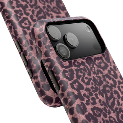 Purple Leopard MagSafe Tough iPhone Case