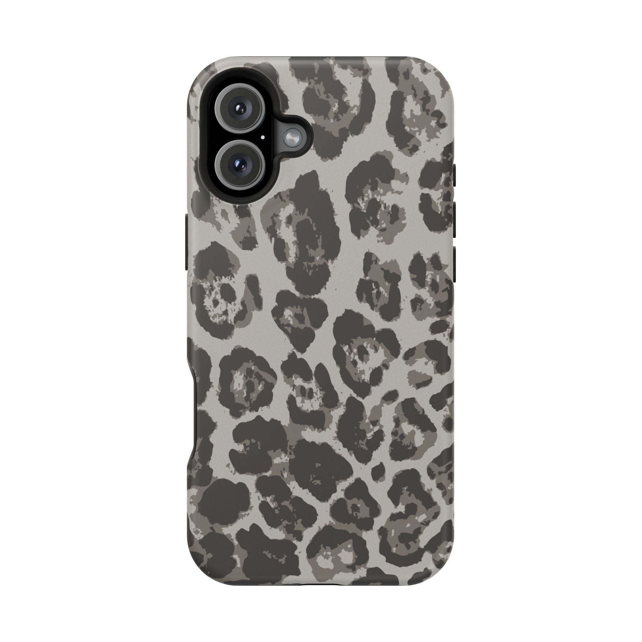 Grey Leopard Tough iPhone Case
