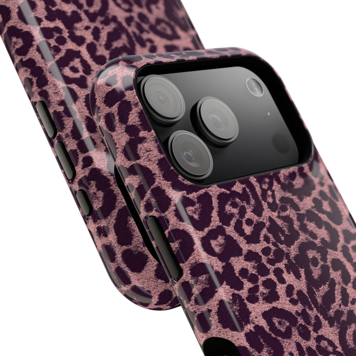 Purple Leopard MagSafe Tough iPhone Case