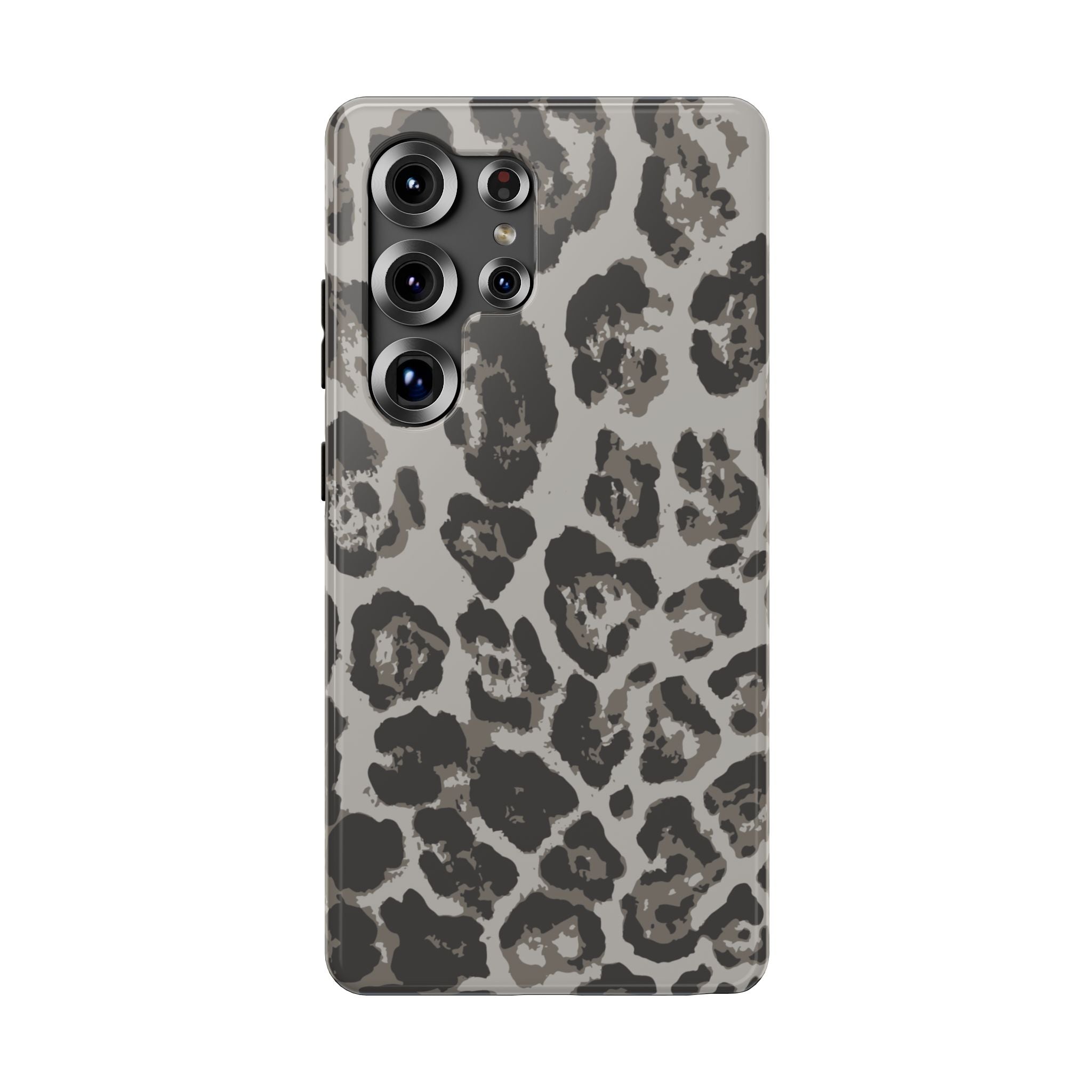Grey Leopard Tough Samsung Case