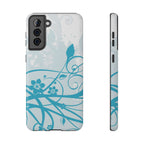Blue Bloom Tough Samsung Case