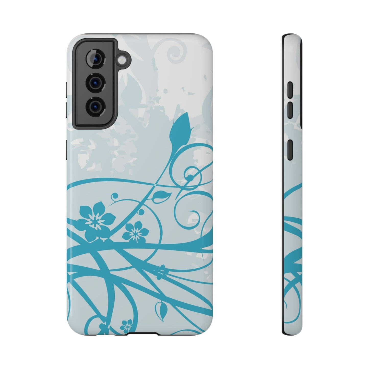 Blue Bloom Tough Samsung Case