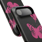 Pink Butterflies Tough iPhone Case