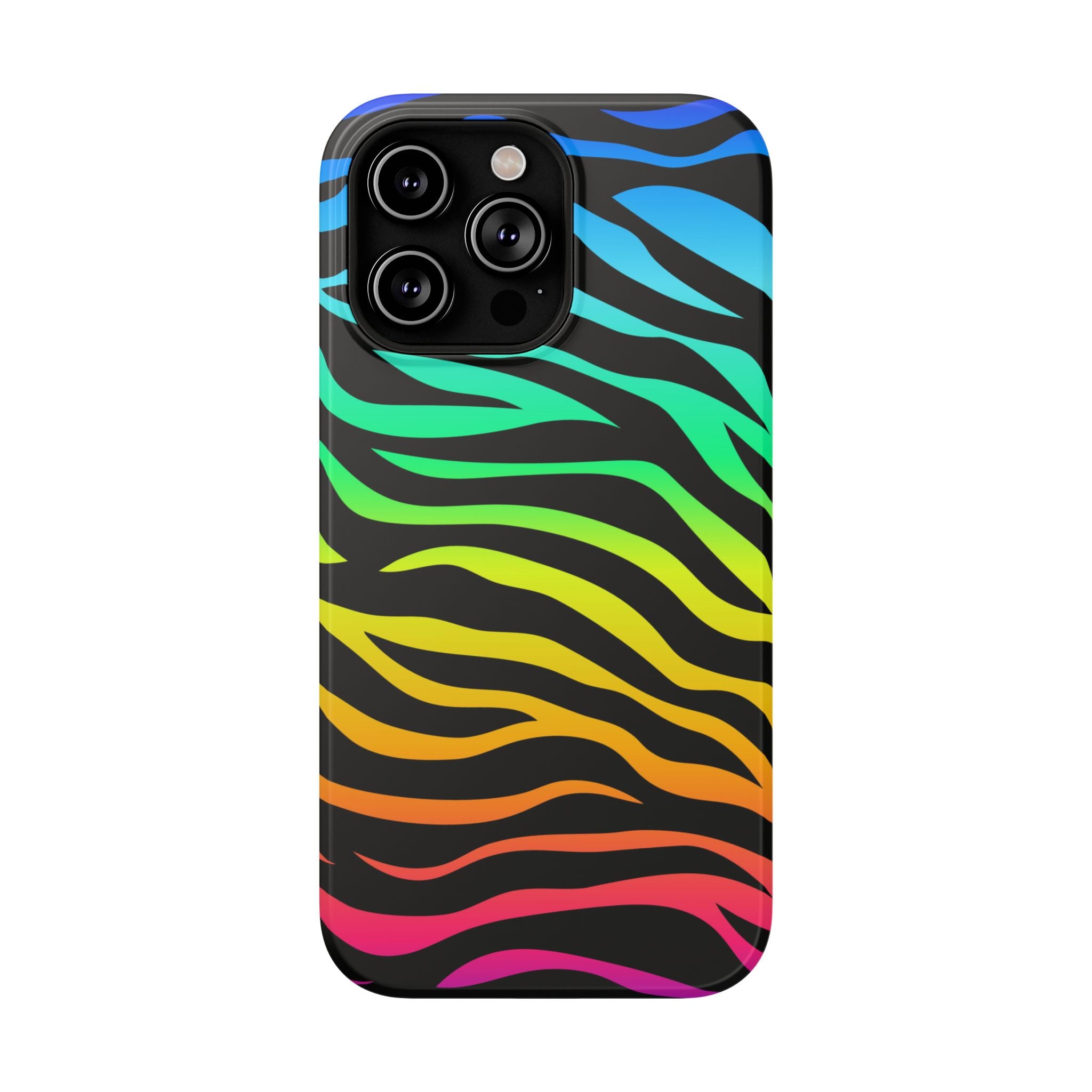 Neon Stripes Tough iPhone Case
