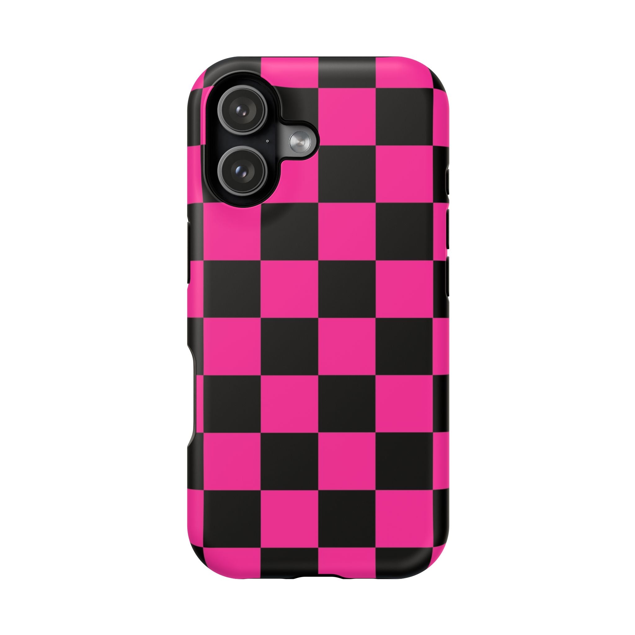 Pink Grid Tough iPhone Case