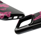 Pink Butterflies Tough iPhone Case