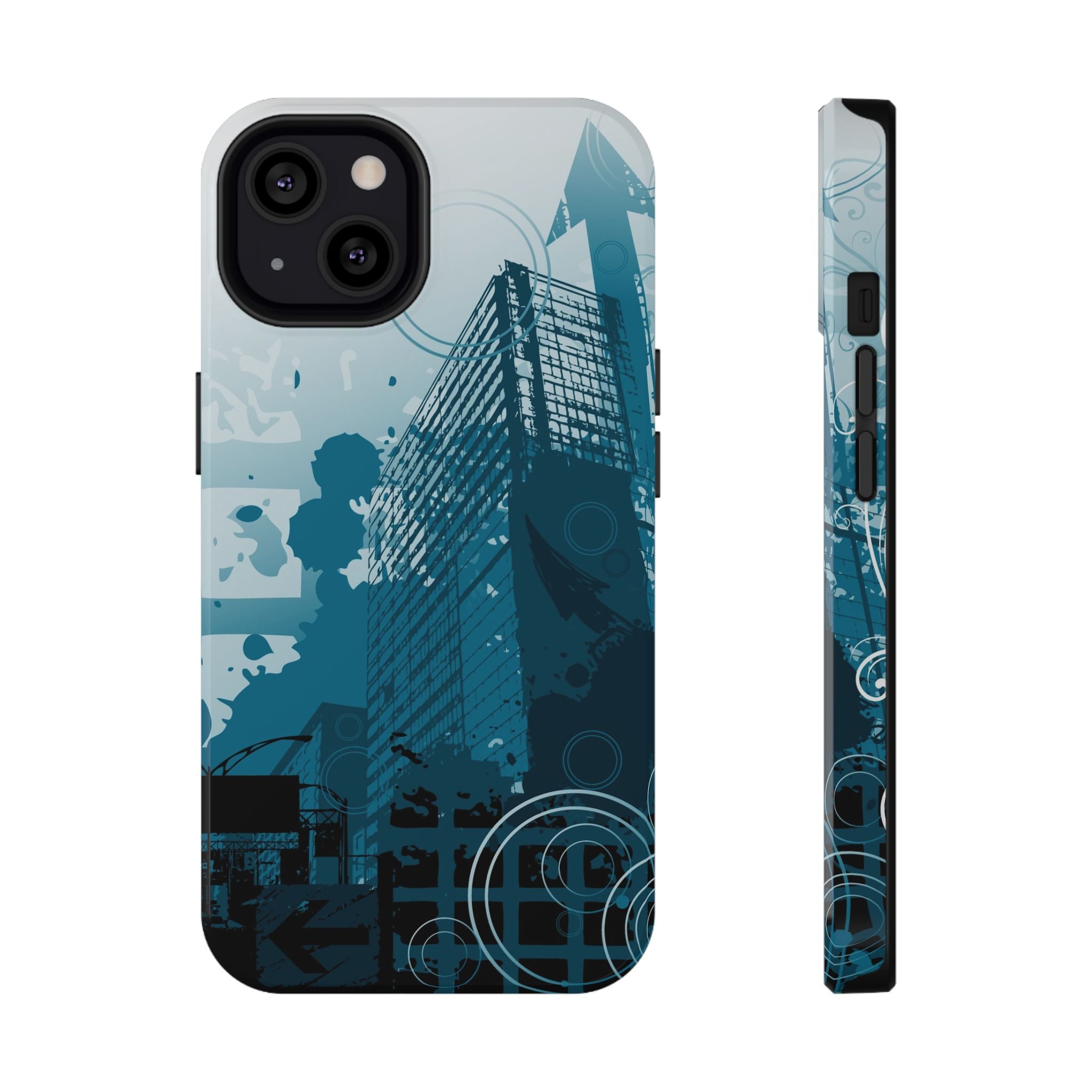 Blue Noise Tough iPhone Case