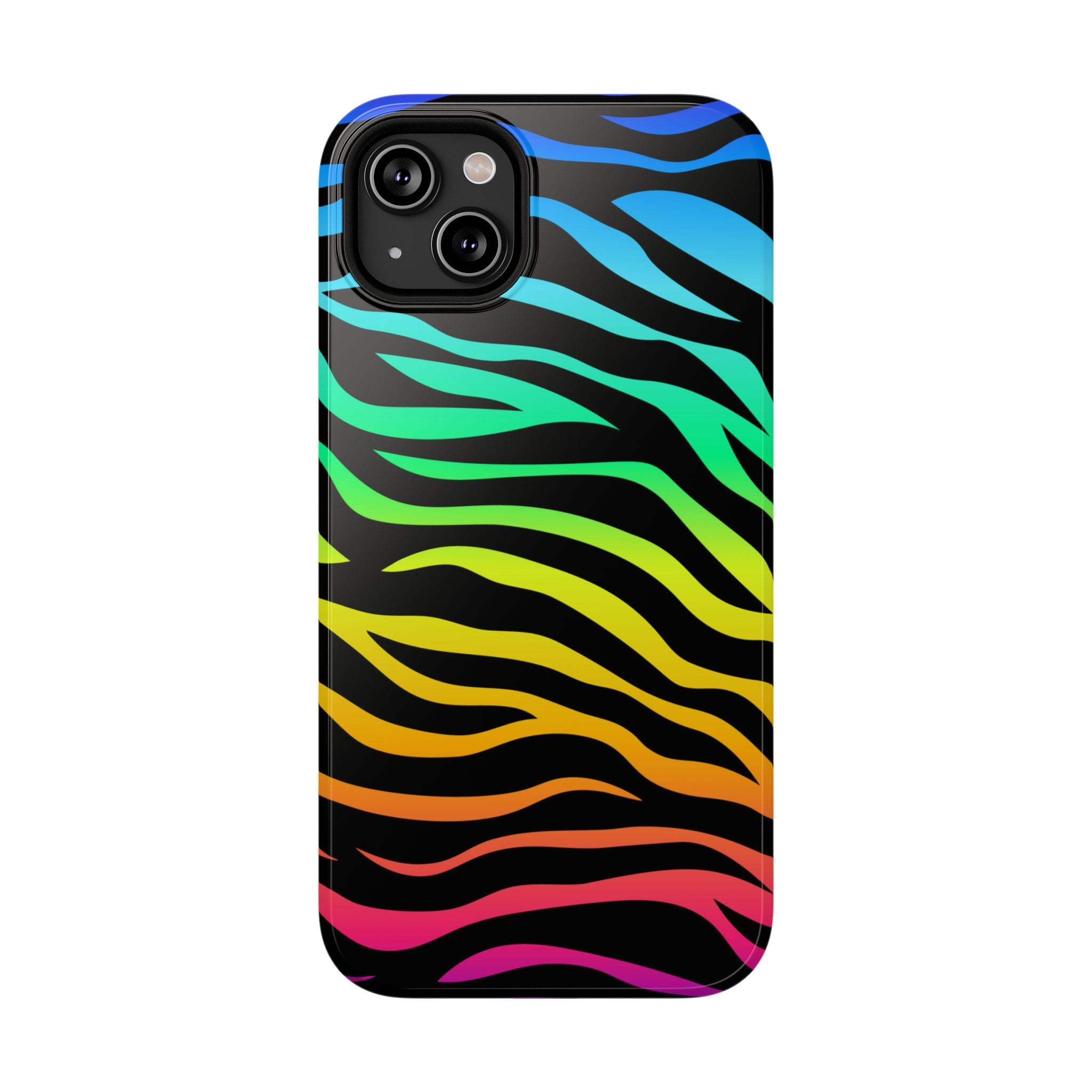 Neon Stripes Tough iPhone Case