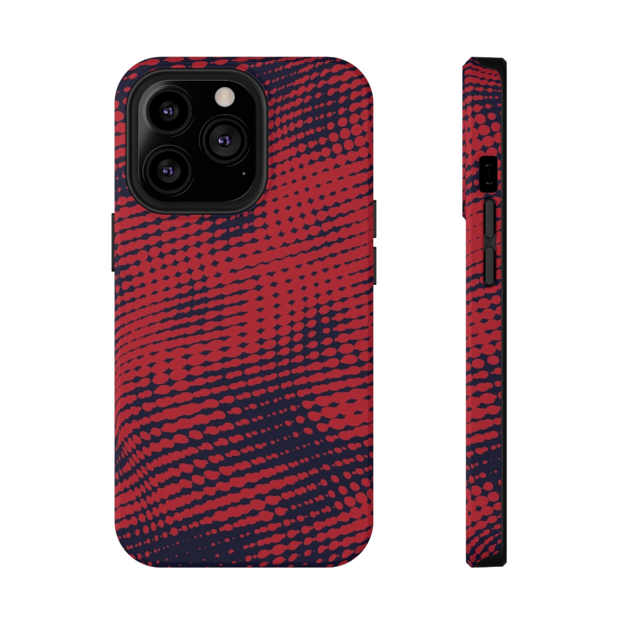 Red Static Tough iPhone Case