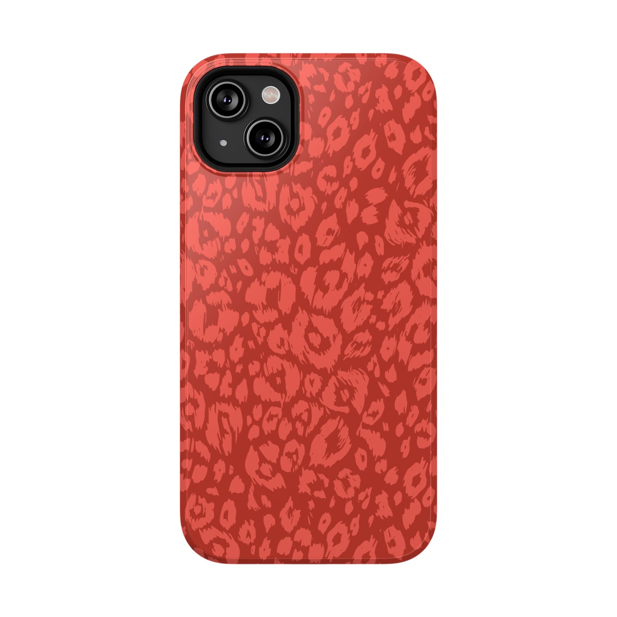 Red Leopard Tough iPhone Case