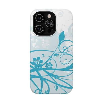 Blue Bloom Tough iPhone Case
