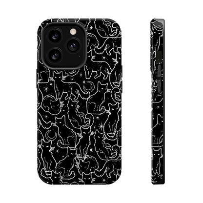 Black Cats MagSafe Tough iPhone Case