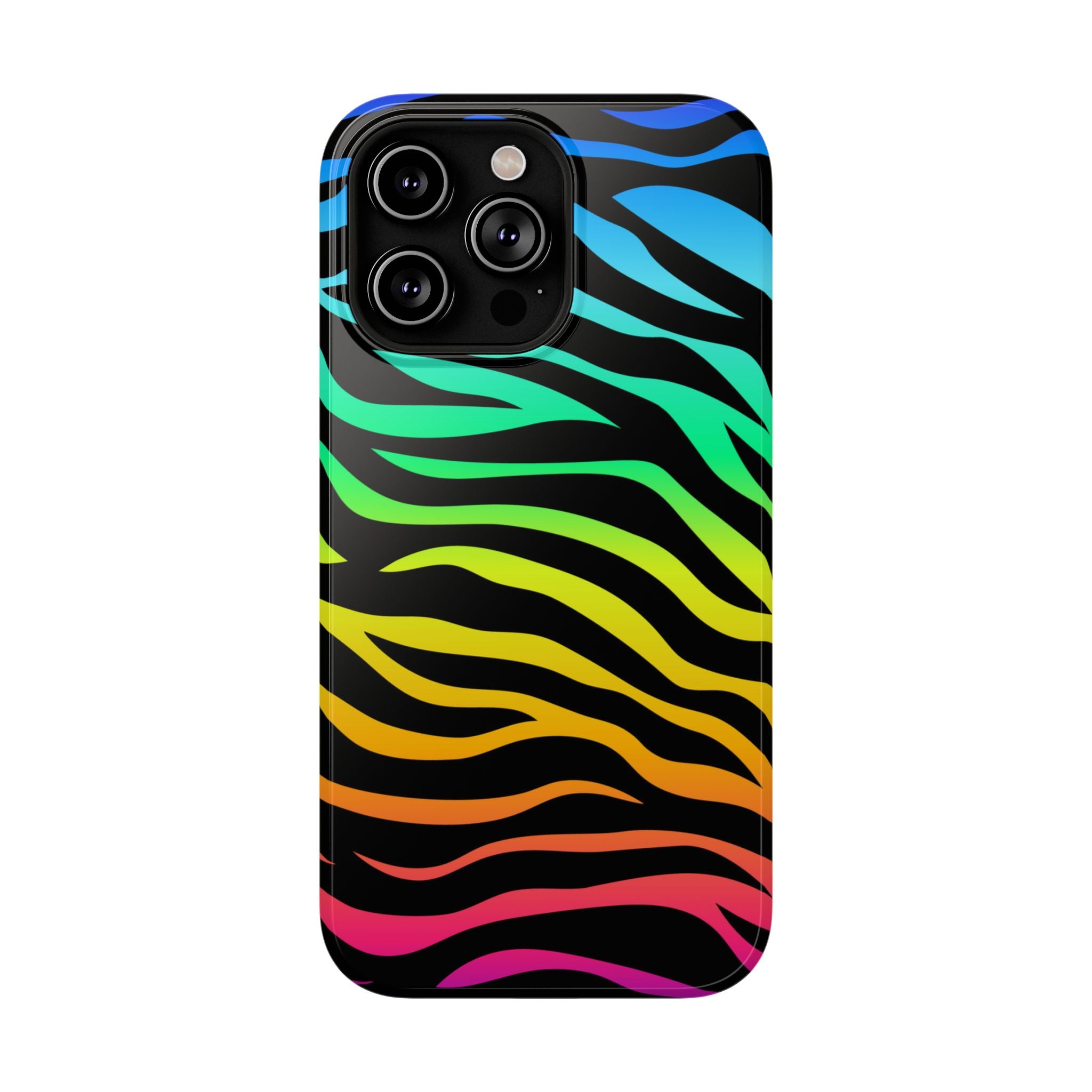 Neon Stripes Tough iPhone Case