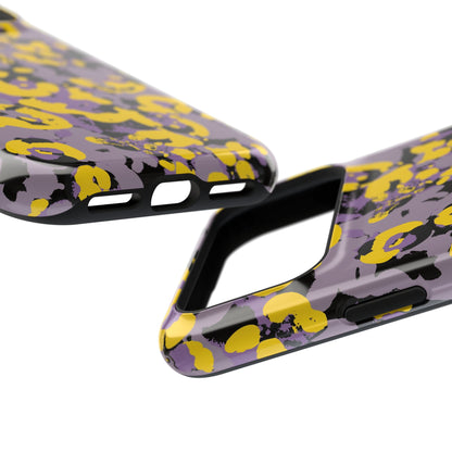 Yellow Leopard MagSafe Tough iPhone Case