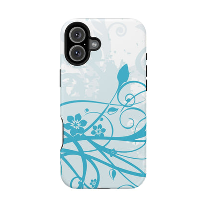 Blue Bloom Tough iPhone Case