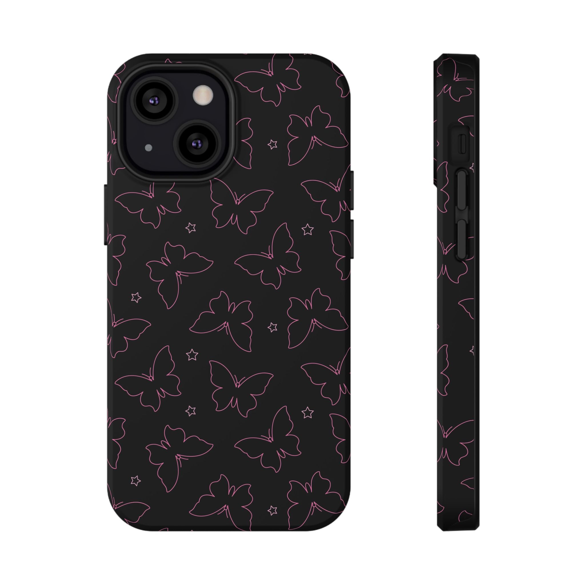 Midnight Flutter Tough iPhone Case