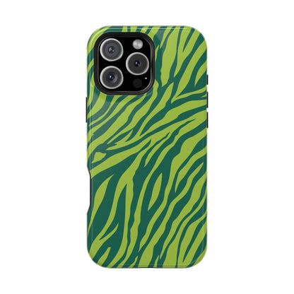 Green Zebra MagSafe Tough iPhone Case
