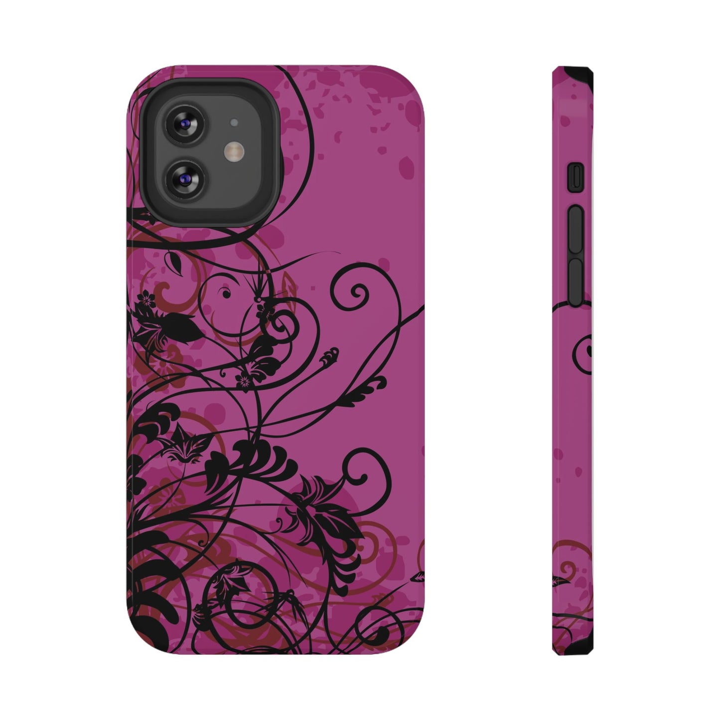 Midnight Petals Tough iPhone Case