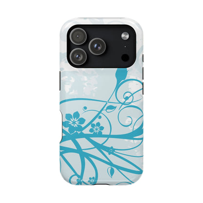 Blue Bloom Tough iPhone Case