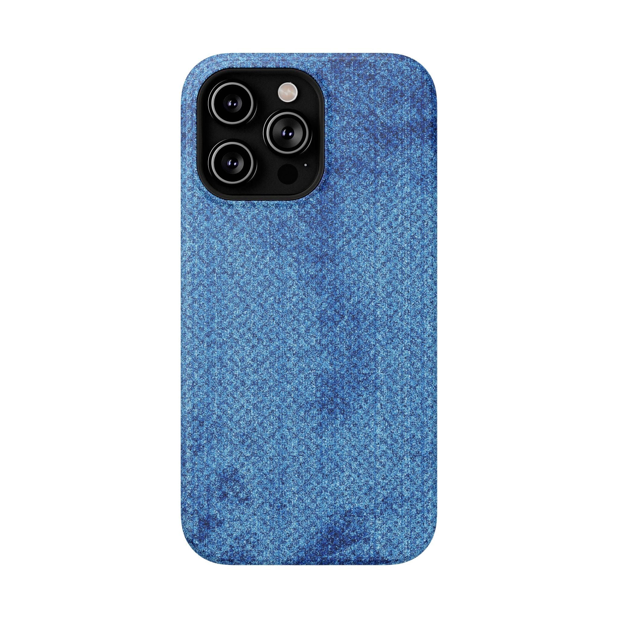 Blue Denim Tough iPhone Case