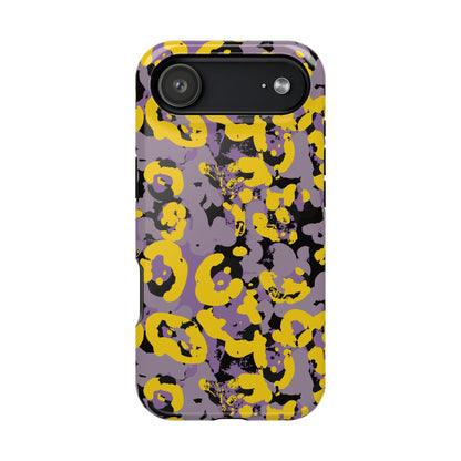 Yellow Leopard MagSafe Tough iPhone Case