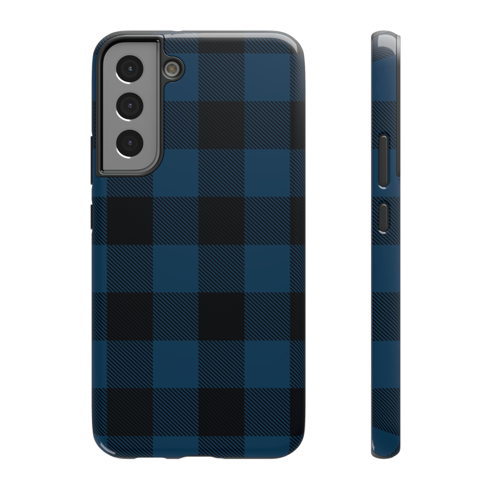 Blue Flannel Tough Samsung Case