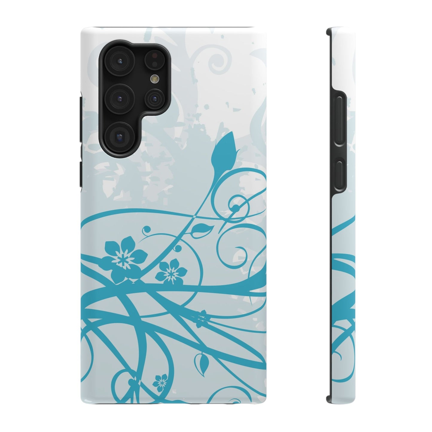 Blue Bloom Tough Samsung Case
