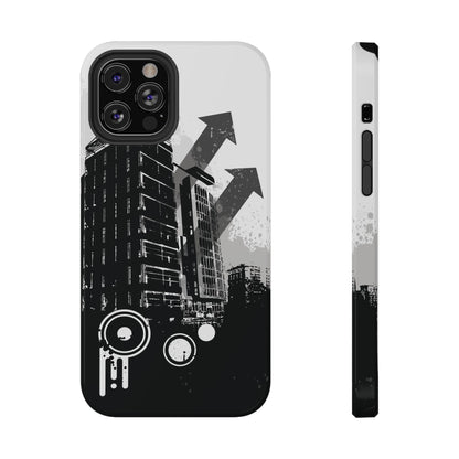 Monochrome City Tough iPhone Case